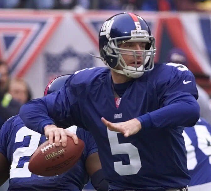 2001: Kerry Collins’ 5 TD passes lift New York Giants to their first Super Bowl in a decade